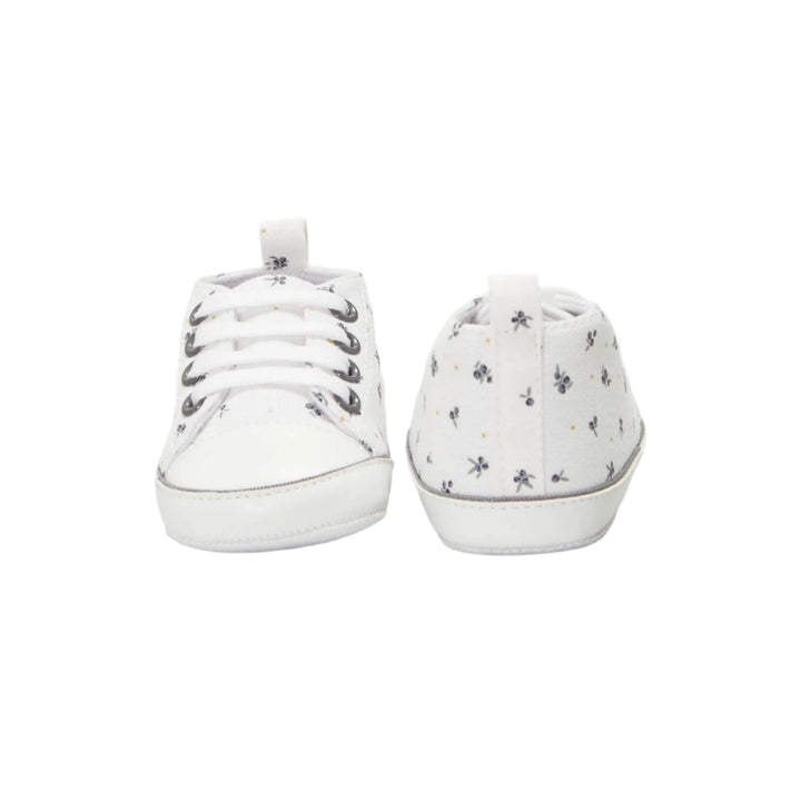 Kiabi White flower Printed Baby Girl Shoes