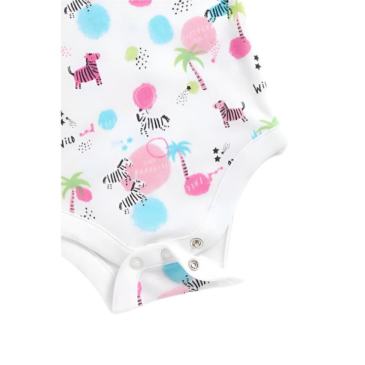 Mothercare Zebra Short Sleeve Bodysuits – 5 pack