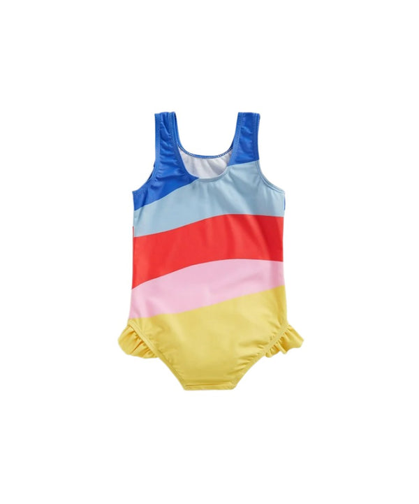 Mothercare Girls Multicolored Frill Swimsuit