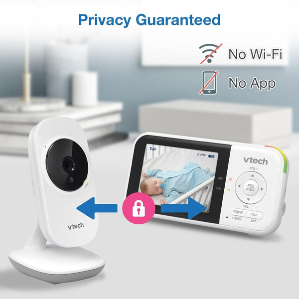 VTech VM819 Baby Monitor with Camera and Audio, 2.8”