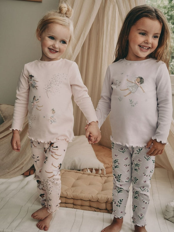 PreOrder Next Uk Pink / Purple Fairy Snuggle Pyjamas 2 Pack (9mths-12yrs) F65-986