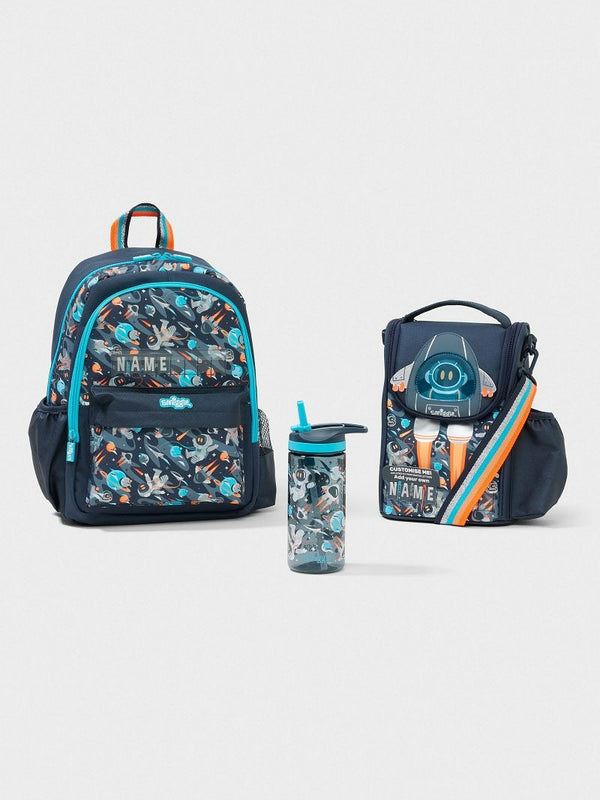 Smiggle Grey Smiggle Blast Off 3 Piece Classic Bundle Backpack | BFV-4923