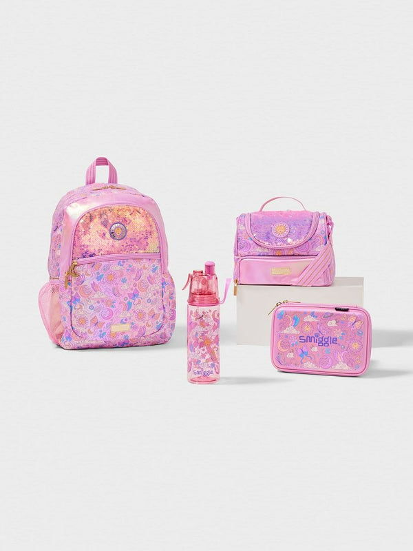 Smiggle Pink Smiggle Cosmos 4 Piece Classic School Bundle Backpack | BIY-0702