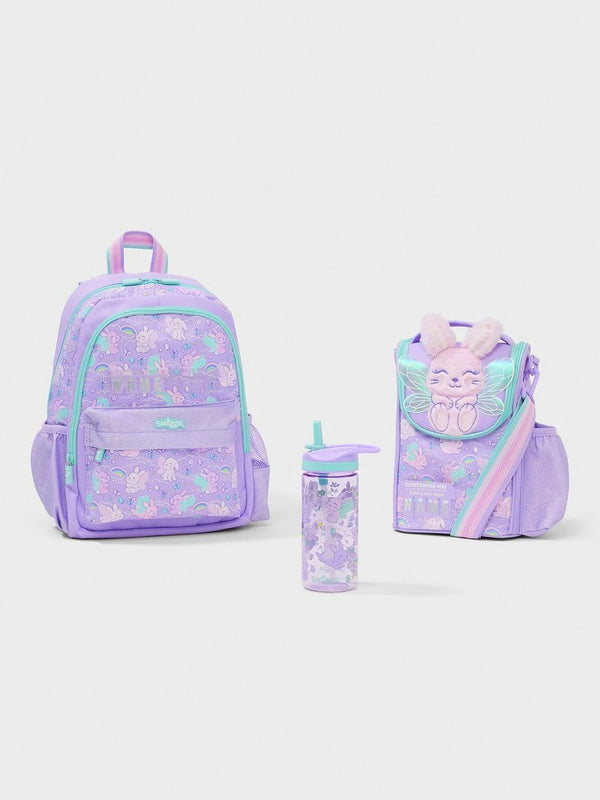 Smiggle Purple Smiggle Blast Off 3 Piece Classic Bundle Backpack| CQO-4658