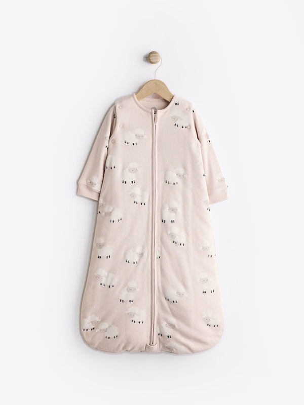 Next Uk Neutral Sheep 2.5 TOG Removable Sleeve Baby Sleep Bag F25-347
