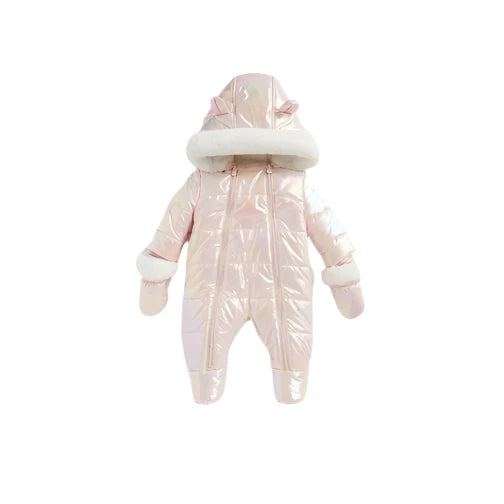 Mothercare Pink Iridescent Snowsuit (1-3 months)