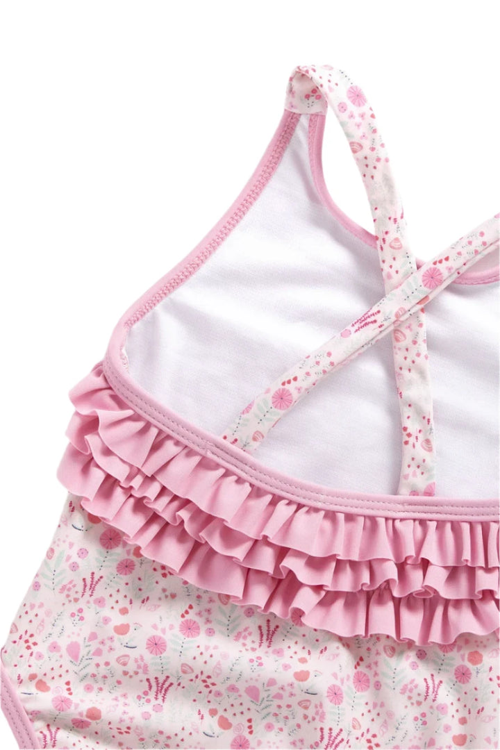 Mothercare Girls Floral Swimsuit