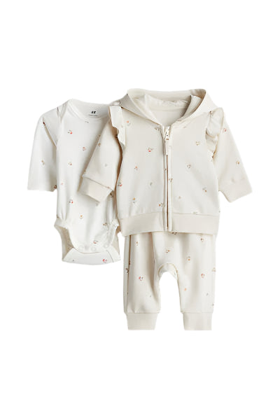H&M UK 3-piece cotton set