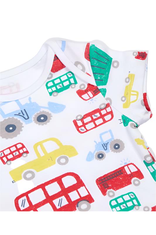 Mothercare Lets Go Short Sleeve Bodysuits 5 Pack